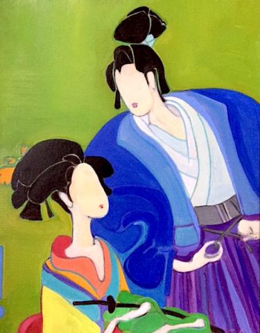 Kitagawa Utamaro, Samouraï et jeune fille