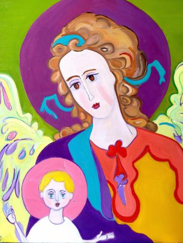 Archange Raphael avec le Christ